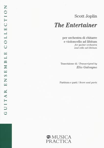 The entertainer. Per orchestra di chitarre e violoncello ad libitum - Scott Joplin - copertina