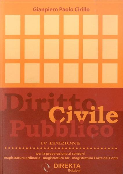 Diritto civile pubblico - Gianpiero Paolo Cirillo - copertina