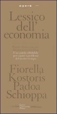 Lessico dell'economia - Fiorella Padoa Schioppa Kostoris - copertina