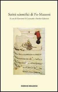 Scritti scientifici di Pio Mazzoni - copertina