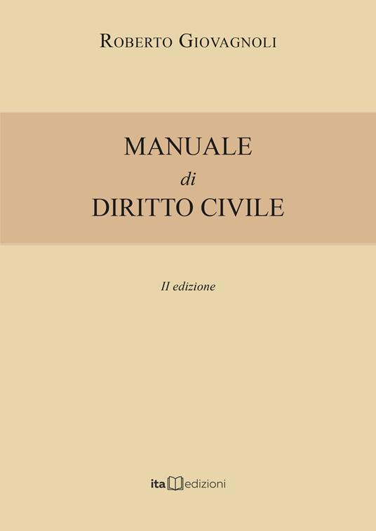 Manuale di diritto civile - Roberto Giovagnoli - copertina