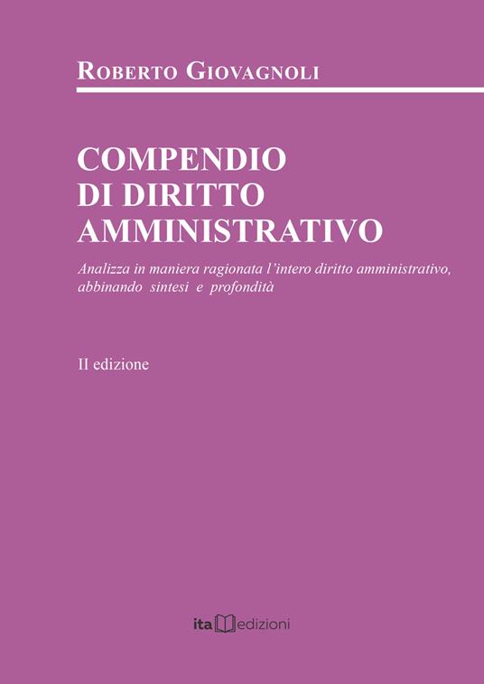 Compendio di diritto amministrativo - Roberto Giovagnoli - copertina