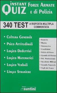 Instant quiz. Forze armate di polizia - Grazia Mercurio,Marilena Albanese,Rossana Manduzio - copertina