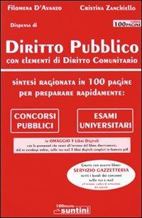 Diritto pubblico con elementi di diritto comunitario - Filomena D'Avanzo,Cristina Zanchiello - copertina