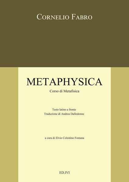 Metaphysica. Corso di metafisica - Cornelio Fabro - copertina