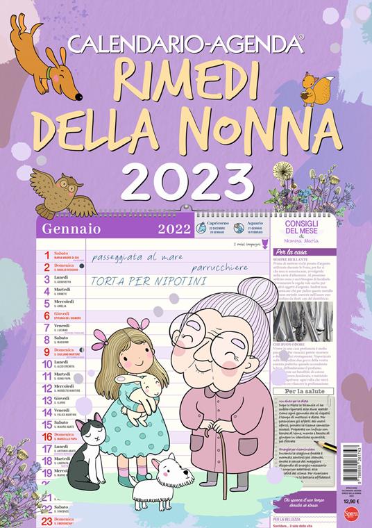 Calendario-Agenda Rimedi della Nonna 2023