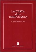 Carta della Terra Santa con i luoghi della vita di Gesù