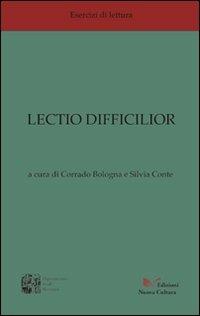 Lectio difficilior - copertina