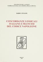 Concordanze lessicali italiane e francesi del Codice Napoleone