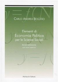 Elementi di economia politica - Carlo A. Bollino - copertina