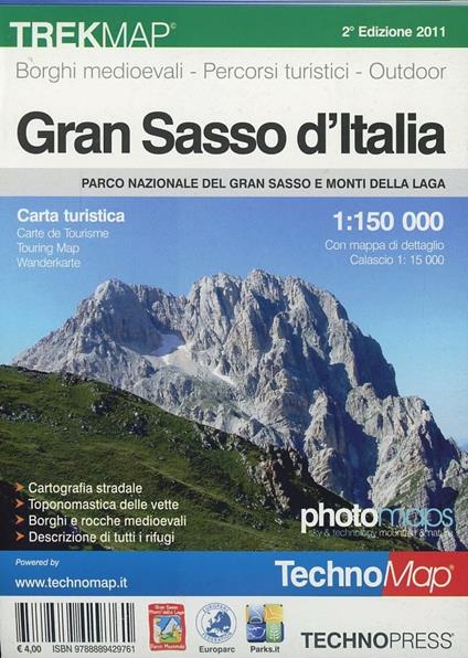 Gran Sasso d'Italia. Carta turistica 1:15.000 - copertina