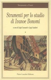 Strumenti per lo studio di Ivanoe Bonomi - copertina