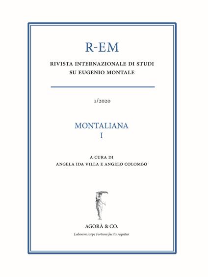R-EM. Rivista internazionale di studi su Eugenio Montale (2020). Vol. 1: Montaliana. - copertina