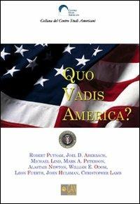 Quo vadis America? Ediz. inglese - copertina