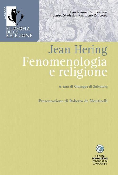 Fenomenologia e religione - Jean Héring - copertina