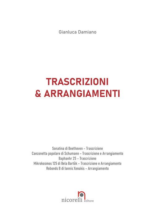 Trascrizioni & arrangiamenti - Gianluca Damiano - copertina