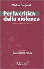 Per la critica della violenza