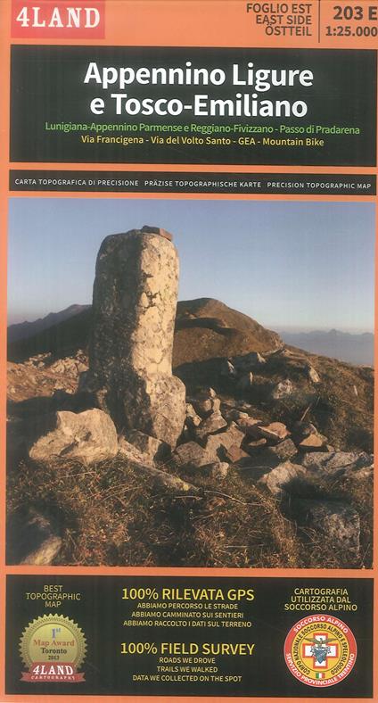 Appennino Ligure e Tosco-Emiliano. Foglio ovest-foglio est 1:25.000 - copertina