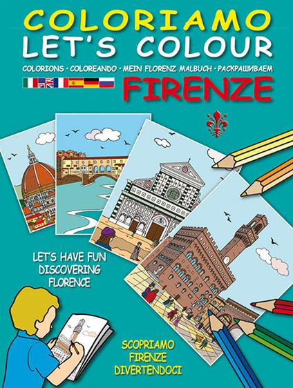 Coloriamo Firenze. Ediz. multilingue - copertina