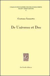 De universo et deo - Gaetano Iannotta - copertina