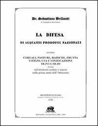 La difesa di alquanti prodotti nazionali (1836) - Sebastiano Brillandi - copertina