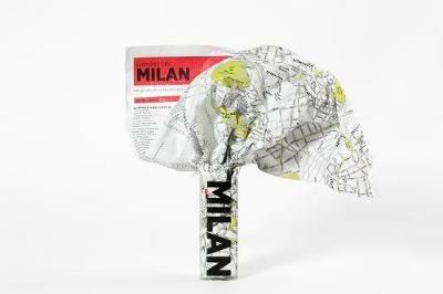 Crumpled city map. Milan - copertina