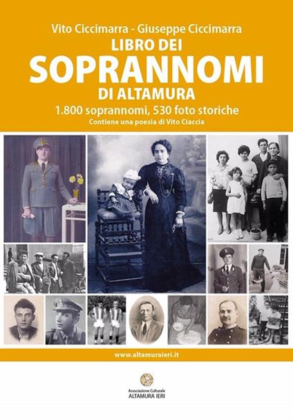 Libro dei soprannomi di Altamura - Vito Ciccimarra,Giuseppe Ciccimarra - copertina