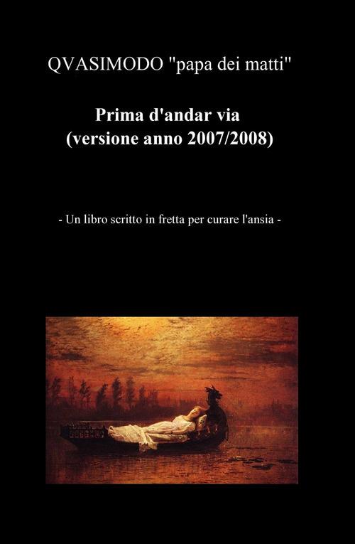 Prima d'andar via - Qvasimodo - copertina