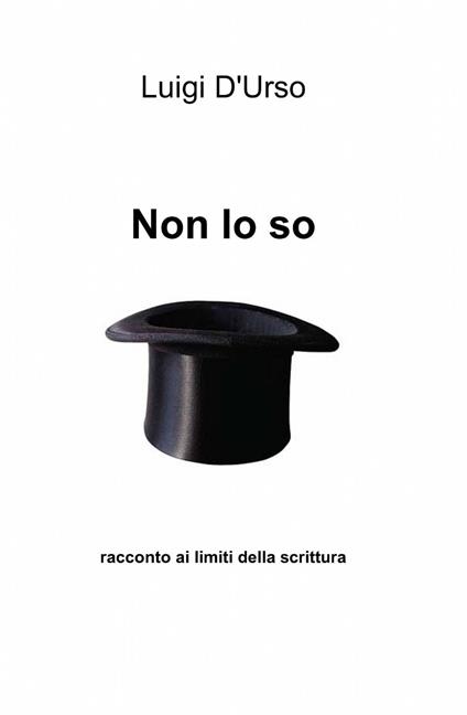 Non lo so - Luigi D'Urso - copertina