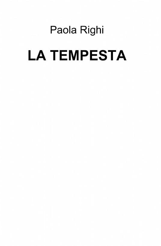 La tempesta - Paola Righi - copertina