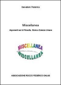 Miscellanea - Salvatore Federico - copertina