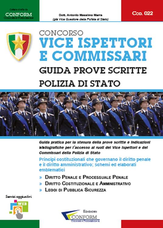 Concorso vice ispettori e commissari. Polizia di Stato. Guida prove scritte - copertina