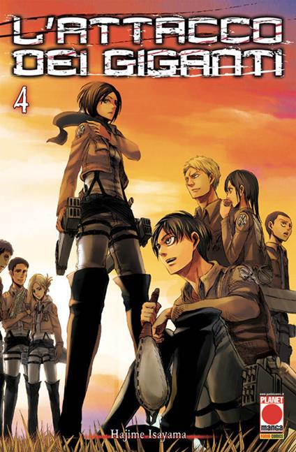 L'attacco dei giganti. Vol. 4 - Hajime Isayama - copertina