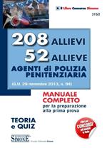 208 allievi 52 allieve agenti di polizia penitenziaria. Teoria e quiz