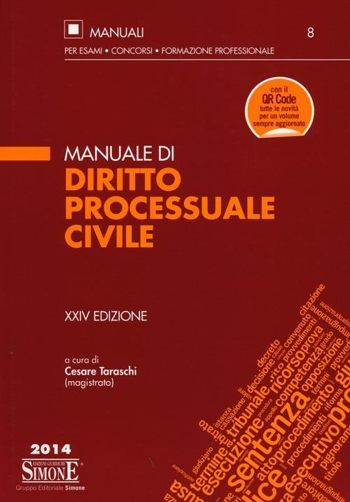 Manuale di diritto processuale civile - copertina