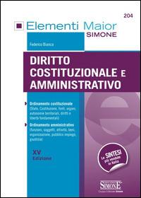 Diritto costituzionale e amministrativo - Federico Bianca - copertina