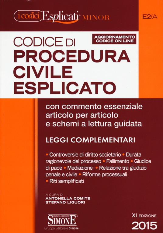 Codice di procedura civile esplicato. Ediz. minor. Con aggiornamento online - copertina