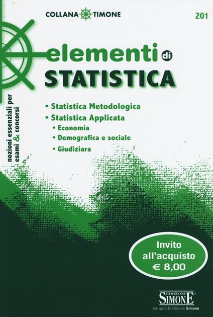 Elementi di statistica - copertina