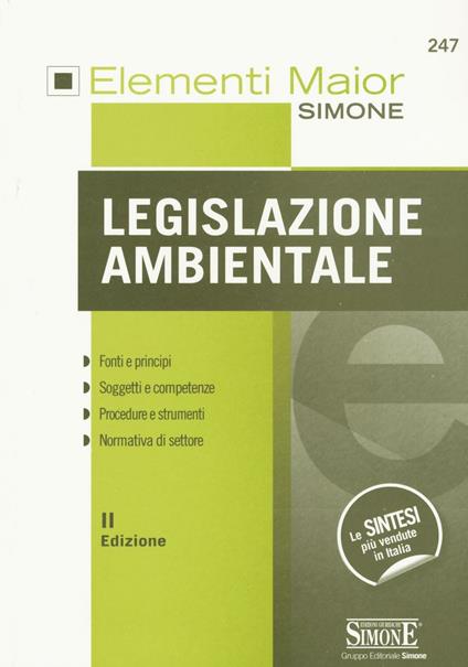 Legislazione ambientale - copertina