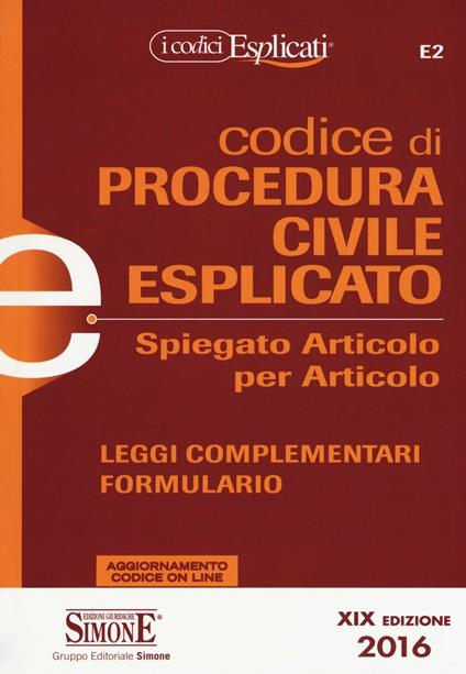 Codice di procedura civile spiegato articolo per articolo - copertina