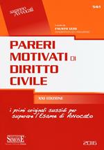 Pareri motivati di diritto civile