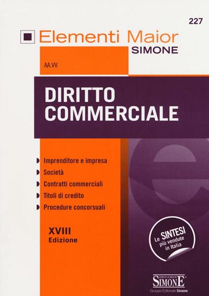 Diritto commerciale - copertina