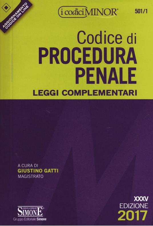 Codice di procedura penale. Leggi complementari. Ediz. minor. Con Contenuto digitale per download e accesso on line - copertina