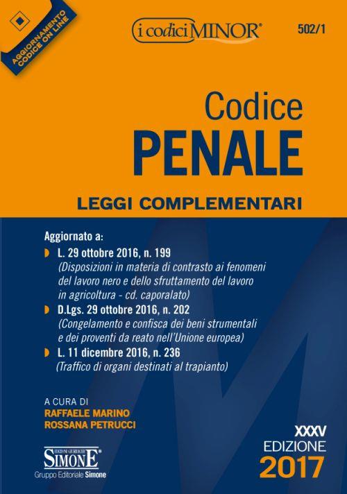 Codice penale. Leggi complementari. Ediz. minor - 2