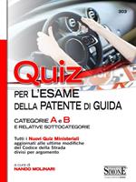 Quiz per la patente di guida. Categorie A e B e relative sottocategorie