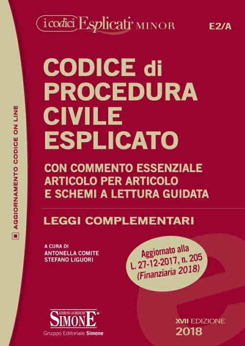 Codice di procedura civile esplicato. Ediz. minor - copertina