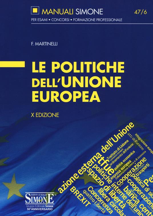 Le politiche dell'Unione Europea - Francesco Martinelli - copertina