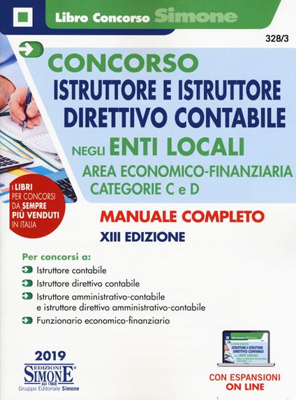 Concorso istruttore e istruttore direttivo contabile negli enti locali. Area economico-finanziaria. Categorie C e D. Con aggiornamento online - copertina