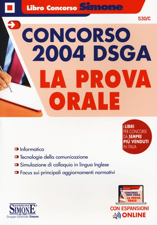 Concorso 2004 DSGA. La prova orale. Con espansioni online - copertina