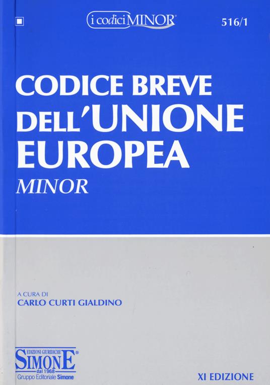 Codice breve dell'Unione europea. Ediz. minore - copertina